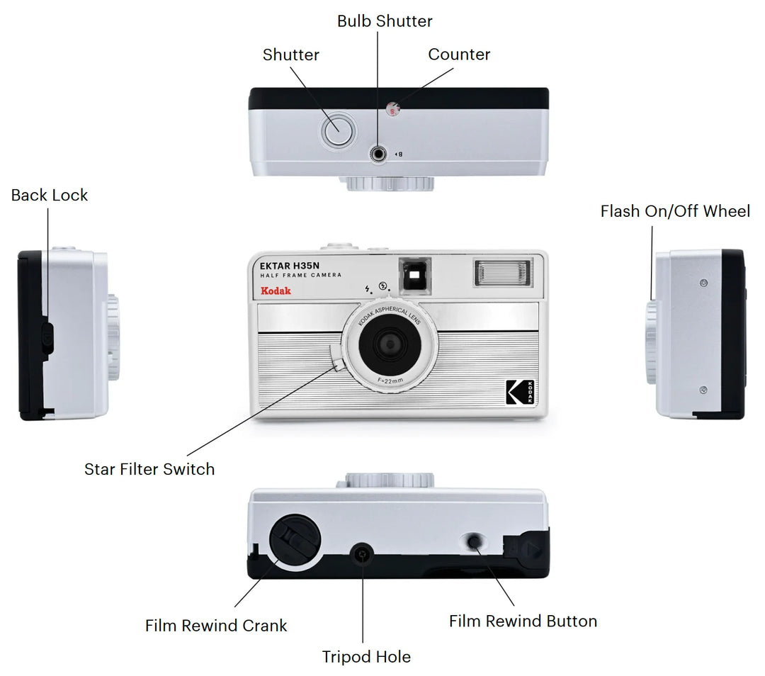 Kodak Ektar H35N Half Frame Film Camera | Reformed Film Lab