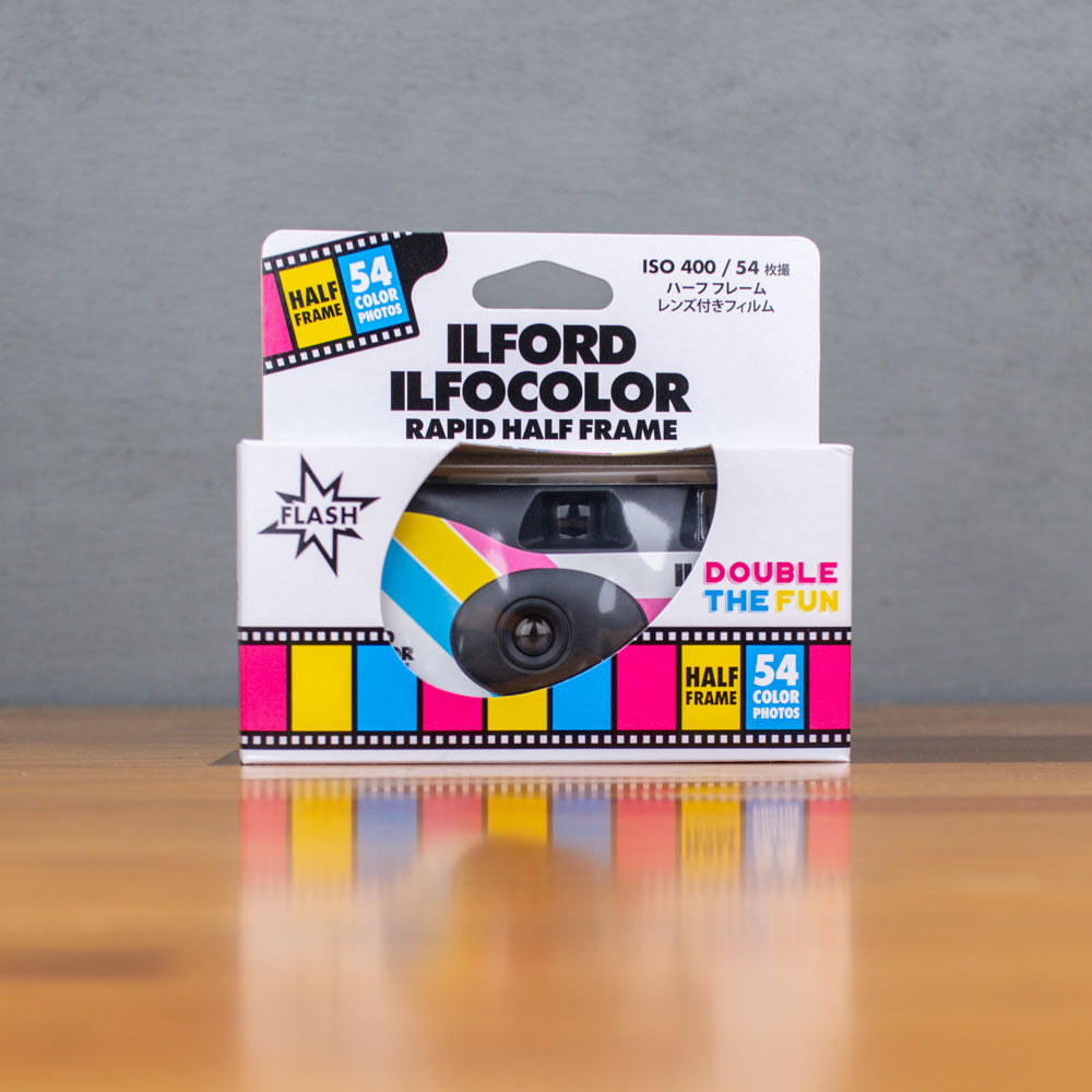 Ilford Ilfocolor Rapid Haf-frame Single-Use Camera 54 Exposures