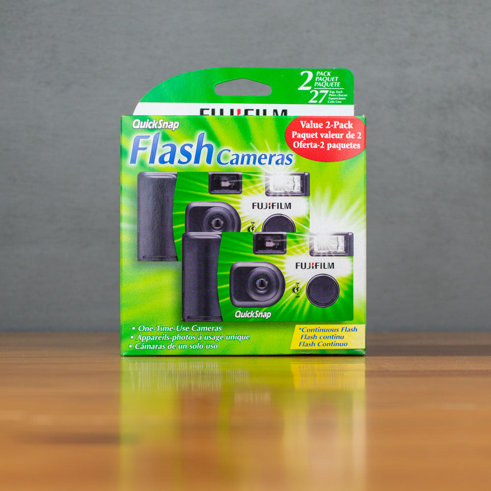 FujiFilm QuickSnap Flash 27 Exposure Single Use Camera 2-Pack