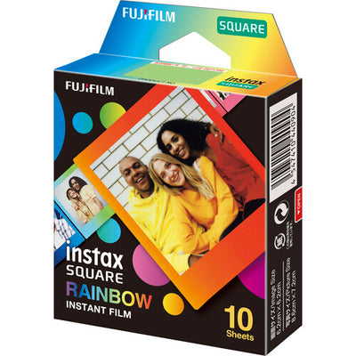 Fujifilm Instax Square Rainbow Instant Film (10 Exposures)