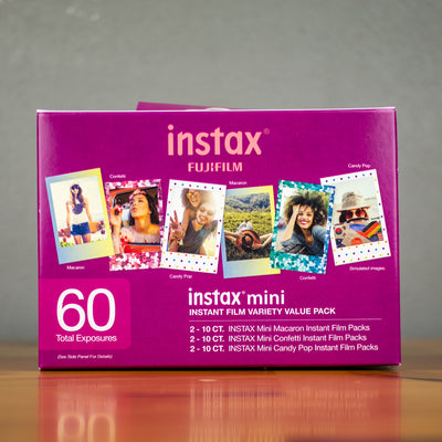 Fujifilm Instax Mini Instant Film Variety Value Pack (60 Exposures) EXPIRED 2/2024