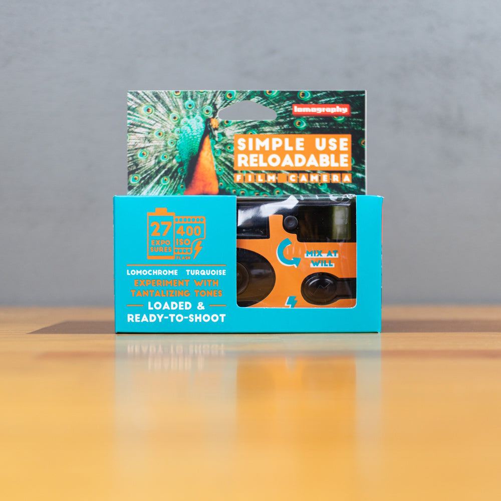 Lomography Simple Use Reusable Film Camera Turquoise