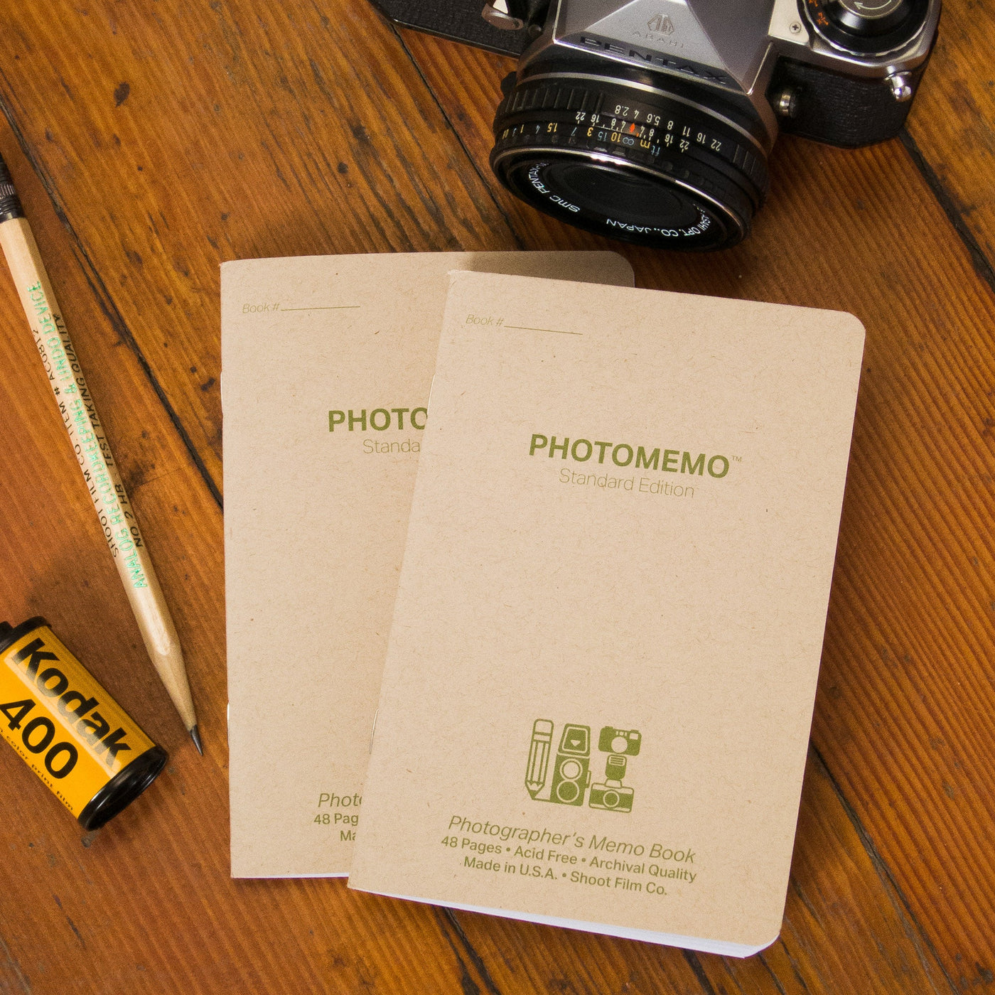 PhotoMemo Film Photographer's Notebook 2 Pack