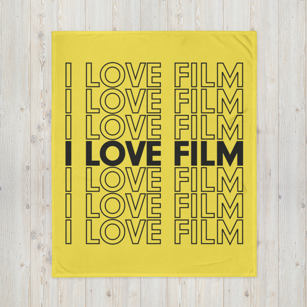 I Love Film Throw Blanket