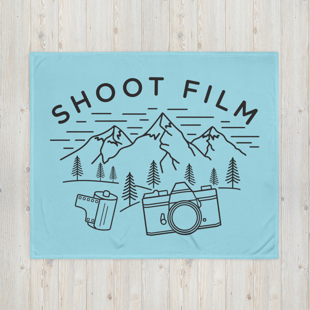 Shoot Film Outdoors Throw Blanket